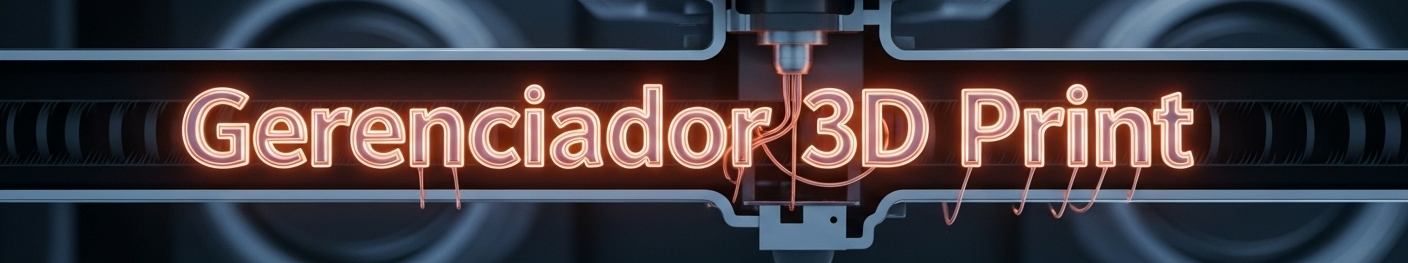 Banner do Gerenciador de Impressora 3D